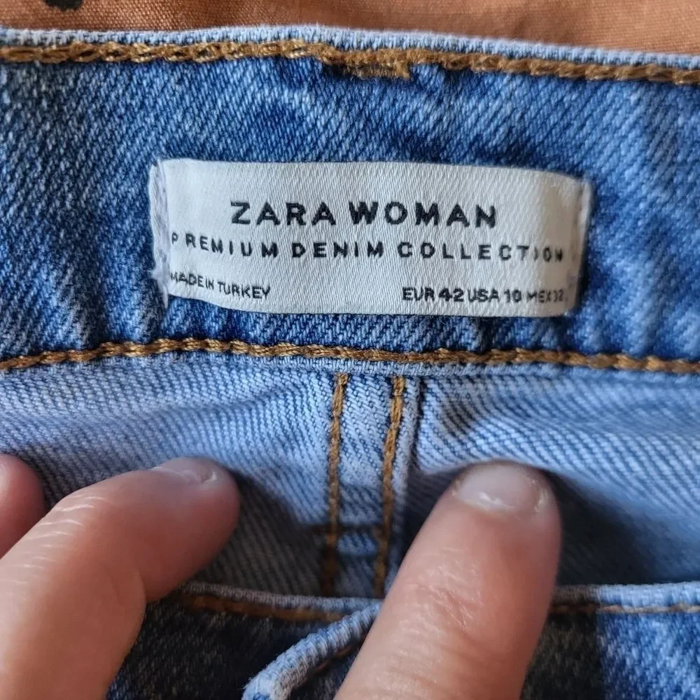 Zara Relaxed Fit High-Rise Jeans Women 10